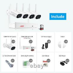 Anran 1080p Wireless Security Wifi Ip Camera System 8ch Outdoor Nvr Audio 1tb Hd