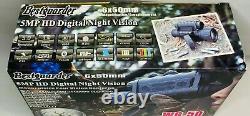 Bestguarder 6x50mm 5mp Hd Digital Night Vision Ir Dvr Tactique Monoculaire Wg-50