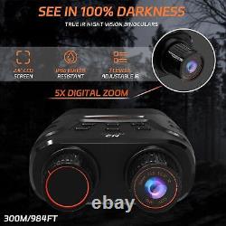 Binoculaires de vision nocturne numérique Full HD lunettes infrarouges chasse obscurité totale
