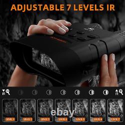 Binoculaires de vision nocturne numérique Full HD lunettes infrarouges chasse obscurité totale