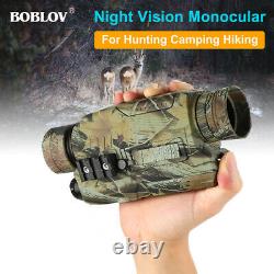 Boblov 5x32 16gb Vision De Nuit Monoculaire Numérique Nuit Infrarouge Portée Chasse Use