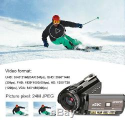 Caméra Vidéo Numérique DV Avec Caméscope Numérique Ordro Ac3-ips 4k Wifi Hd Hd Night Vision 3.0 30x