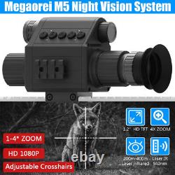 Caméra monoculaire de vision nocturne Megaorei avec lunette de visée infrarouge IR 940nm