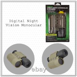 Caméra monoculaire numérique furtive avec vision de nuit et zoom numérique 9x