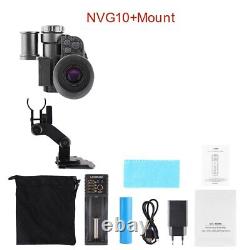 Caméra numérique à vision nocturne NVG10 WiFi Monoculaire Casque Scope HD Vert Tactique