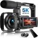 Caméscope Vidéo 5k 48mp Wifi Vision Nocturne Ir Caméra De Vlogging, 16x Numérique