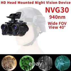 Casque NVG30 Vision nocturne Goggles 940nm Jumelles de vision nocturne numériques infrarouges