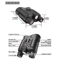 Chasse 36MP Lunettes de vision nocturne numériques Jumelles 4K HD Télescope pour casque