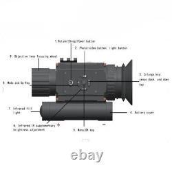 Chasse 4-14X Zoom Télescope Vision Nocturne Monoculaire IR 850nm Lunette de Visée de Fusil