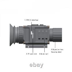 Chasse 4-14X Zoom Télescope Vision Nocturne Monoculaire IR 850nm Lunette de Visée de Fusil