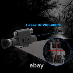 Chasse Laser IR 940nm Caméra de vision nocturne avec réticule croisé et optique de grossissement 4x