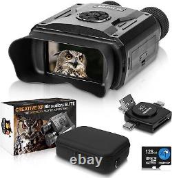 Creative Xp 850 Nm True Digital Night Vision Jumelles, 128 Go Black Elite