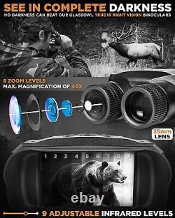 Creative Xp 850 Nm True Digital Night Vision Jumelles, 128 Go Black Elite