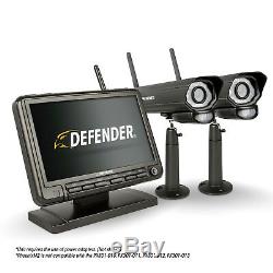 Defender Digital Wireless 7 Moniteur De Sécurité Dvr Et 2 Caméras De Vision Nocturne