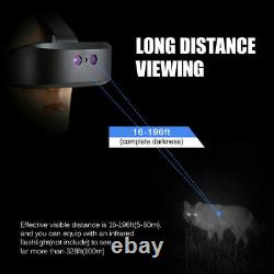 Digital Head Mounted Night Vision Lunettes Infrarouge Hd 1080p Randonnée De Chasse