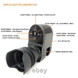 Digital Ir Night Vision Hunting Sight 3/4 Rifle Scope Camera 850nm