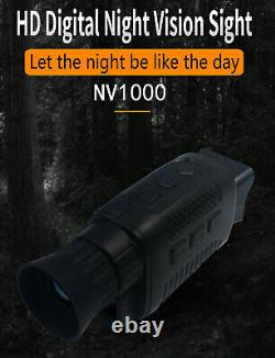 Digital Nv1000 Ir Infrarouge Vision De Nuit Caméra Vidéo Monoculaire Portée 1,5 Pouce