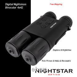 Enregistreur vidéo NightStar 4x42FVR Jumelles de vision nocturne numériques