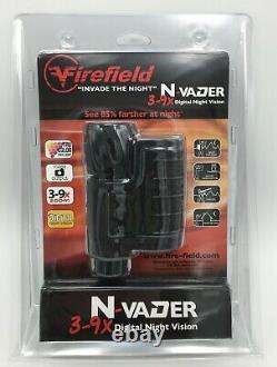 Firefield 3-9x N-vader Digital Nv Night Vision Monoculaire, Vidéo Capable Ff18066
