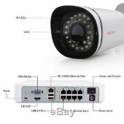 Foscam 8 Canaux Xpoe 4x 720p Caméra De Sécurité Cctv 1tb Hdd Système De Surveillance