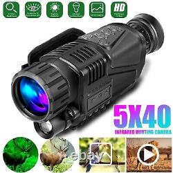 Hd 5x40 Infrared Night Vision Caméra Vidéo De Chasse Au Télescope Monoculaire Numérique