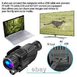 Hd 5x40 Infrared Night Vision Caméra Vidéo De Chasse Au Télescope Monoculaire Numérique