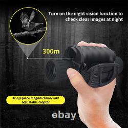 Hd Vision De Nuit Numérique Monoculaire 4x Zoom 850nm Infrarouge Portée Ir Caméra Vidéo