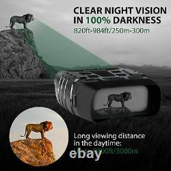 Hd Zoom Vidéo Enregistrement Vision De Nuit Numérique Jumelles Infrarouges Portée Ir Caméra