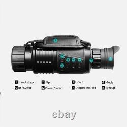 Illuminateur infrarouge numérique monoculaire de vision nocturne IR pour la chasse