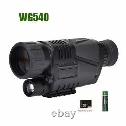 Infrared Digital Night Vision Monoculaire 8g Tf Card Full Dark 200m Optique De Chasse