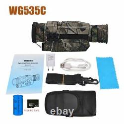 Infrared Digital Night Vision Monoculaire 8g Tf Card Full Dark 200m Optique De Chasse