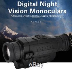 Infrarouge Ir Night Vision 200m 5x Caméra Vidéo Numérique Télescope Monoculaire Portée