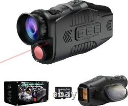 JStoon Monoculaire de vision nocturne numérique avec illuminateur infrarouge et vidéo 984ft 216
