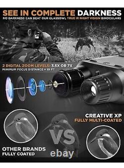 Jumelles Militaires Numériques Creative Xp Night Vision Goggles Glasscondor Pro