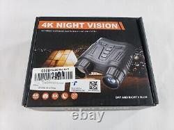 Jumelles à vision nocturne GTHUNDER 4K rechargeables infrarouges avec carte TF 32 Go