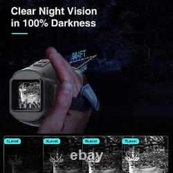Jumelles de vision nocturne 1080P Monoculaire numérique à vision nocturne infrarouge 5X numérique