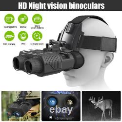 Jumelles de vision nocturne 3D NV8000 avec monture de tête numérique infrarouge pour la chasse