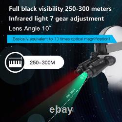 Jumelles de vision nocturne 3D avec zoom 8X pour la chasse, monture de tête numérique infrarouge