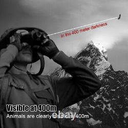 Jumelles de vision nocturne FHD, numériques, à infrarouge, montées sur la tête, rechargeables pour la chasse.