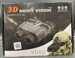 Jumelles de vision nocturne HD numériques avec lunettes infrarouges montées sur la tête pour la chasse, rechargeables