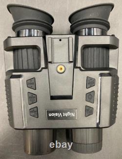 Jumelles de vision nocturne HD numériques avec lunettes infrarouges montées sur la tête pour la chasse, rechargeables
