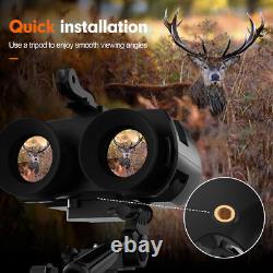 Jumelles de vision nocturne HD numériques montées sur la tête pour la chasse avec rechargeable