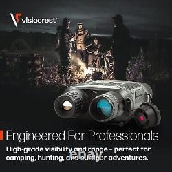 Jumelles de vision nocturne de qualité professionnelle avec un champ de vision large HD et une portée de chasse infrarouge numérique