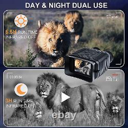 Jumelles de vision nocturne infrarouge 4K HD avec vision nocturne numérique 8X