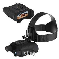 Jumelles de vision nocturne infrarouge 8X 400M pour la chasse avec monture numérique pour la tête
