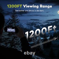 Jumelles de vision nocturne, jumelles numériques de vision nocturne, batterie intégrée de 4000mAh, 4k pour
