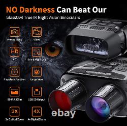 Jumelles de vision nocturne numérique Gthunder pour surveillance complète dans l'obscurité