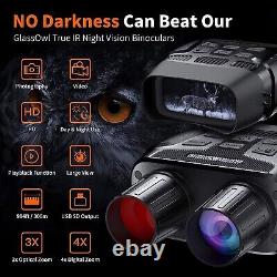 Jumelles de vision nocturne numérique pour obscurité totale FHD 1080P infrarouge