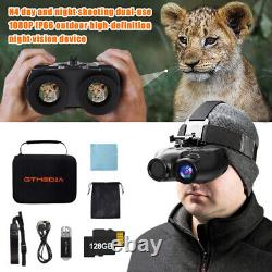 Jumelles numériques à vision nocturne montées sur la tête, rechargeables pour la chasse