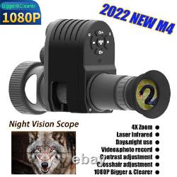 Lunette de visée nocturne avec vision infrarouge pour fusil de chasse, optique de tir, caméra d'enregistrement vidéo